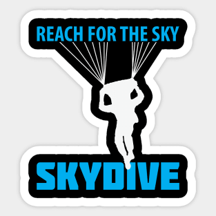 Reach for the Sky Skydiving Gift Sticker